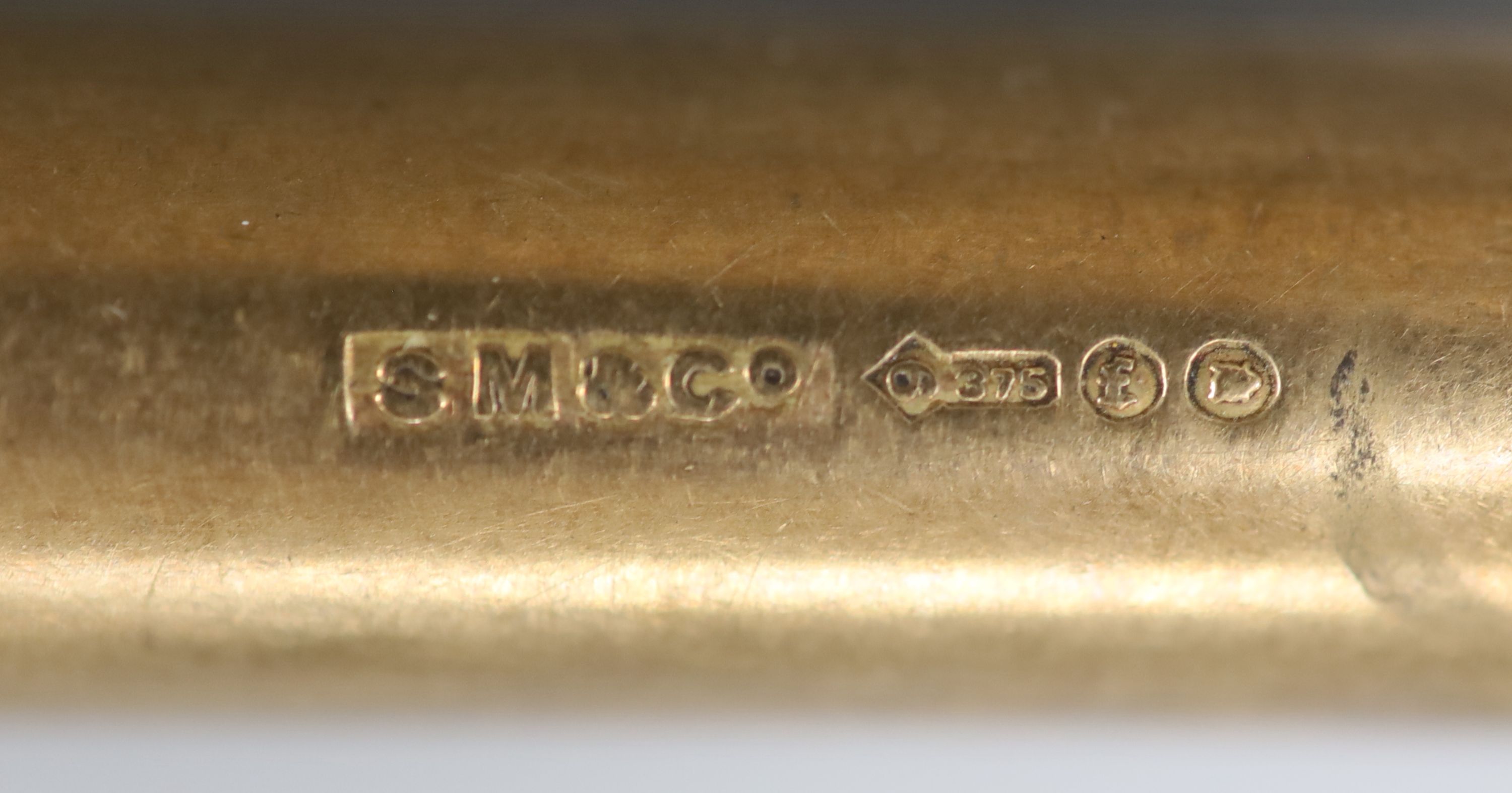 A 1920s S.Mordan & Co 9ct gold overlaid telescopic pencil, with engraved inscription, 8cm, gross 29 grams.